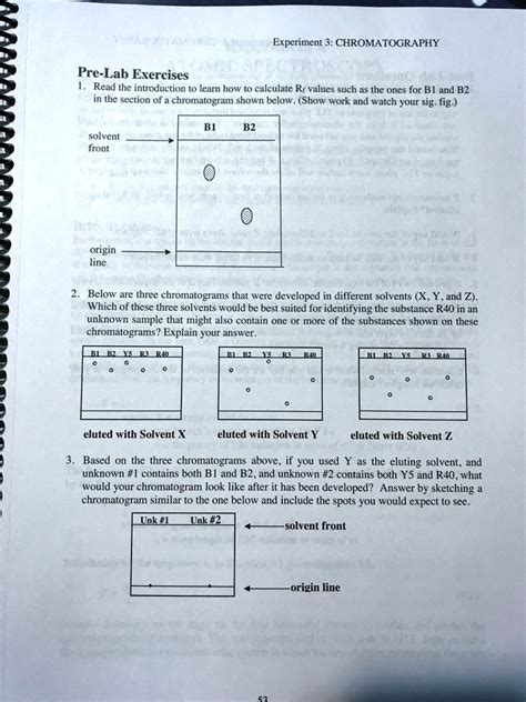 Please Help Me With These Questions About Chromatography Thanks