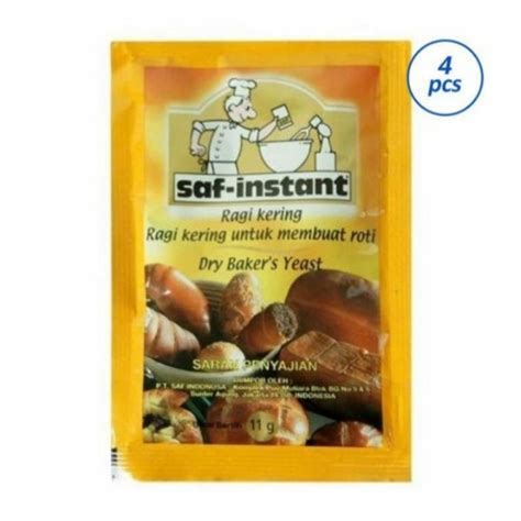 Jual Saf Instant Ragi Kering Untuk Membuat Roti Sachet X Gram