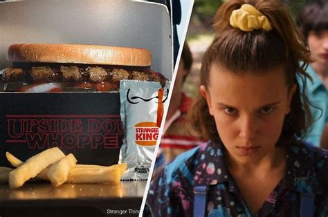 Burger King Upside Down Whopper Celebrating Stranger Things Season 3