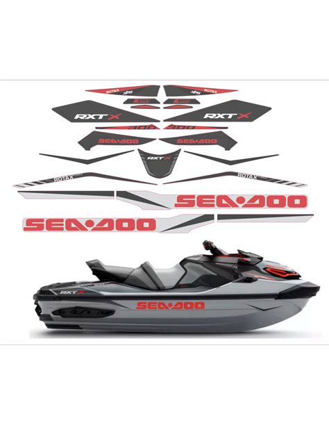 Sticker Set Compatible With Per Seadoo Rxt X 300 2018 2021 Mxpkad15541