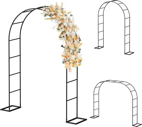 Heomu Metal Garden Arch Trellis 53 Feet Wide X 76 Feet High Or 79 Feet Wide X 6