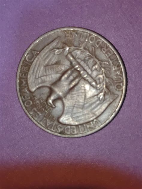 1966 red George Washington Quarter No Mint Mark Rare - Etsy