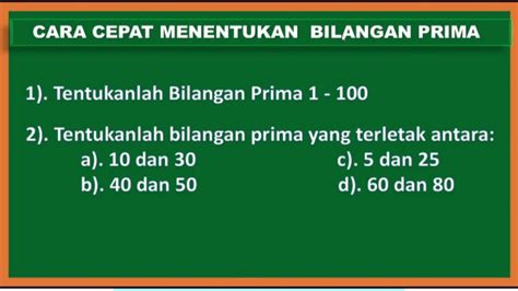 Tabel Bilangan Prima 1 100 Pelajaran Matematika Matematika Kelas 7