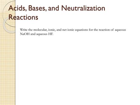 PPT Chapter 4 Reactions In Aqueous Solution PowerPoint Presentation