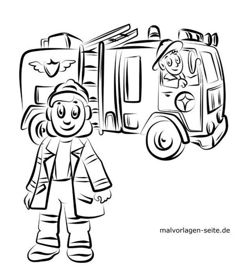 Malvorlagen Feuerwehrauto