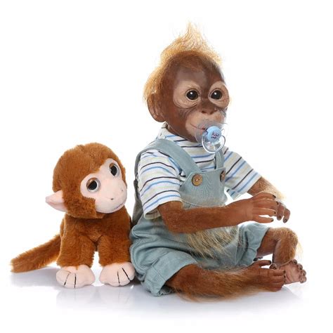 Macaco Bonecas Reborn Baby Toys Real Alive 20inch 52cm Silicone Baby