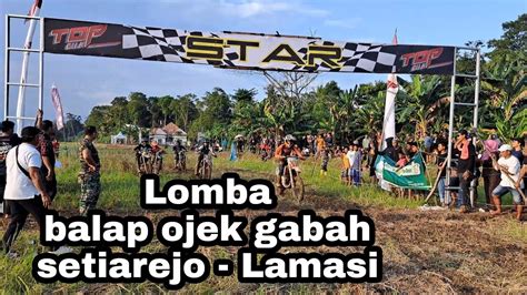 Lomba Balap Ojek Gabah Di Setiarejo Lamasi Dalam Rangka Pesta Panen