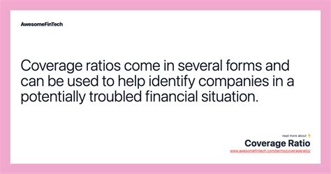 coverage ratio awesomefintech blog
