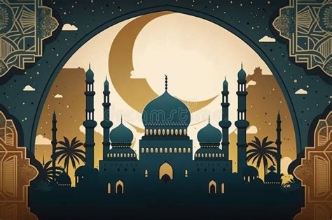 Arabic Architecture Mosque Pattern And Background Ramadan Kareem Eid