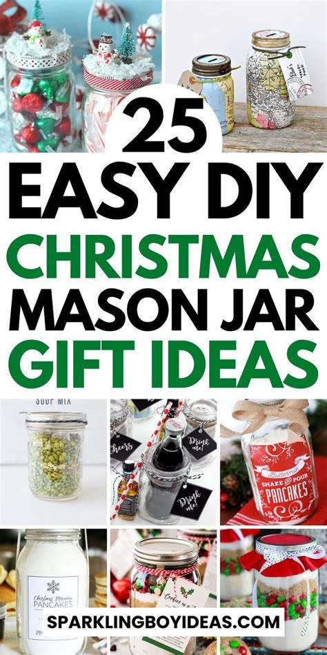 25 Handmade DIY Christmas Mason Jar Gifts Mason Jar Christmas Gifts