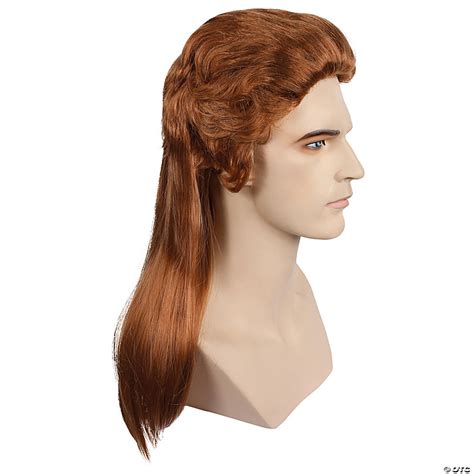 Rocker Long Mullet Wig Strawberry Blonde Oriental Trading
