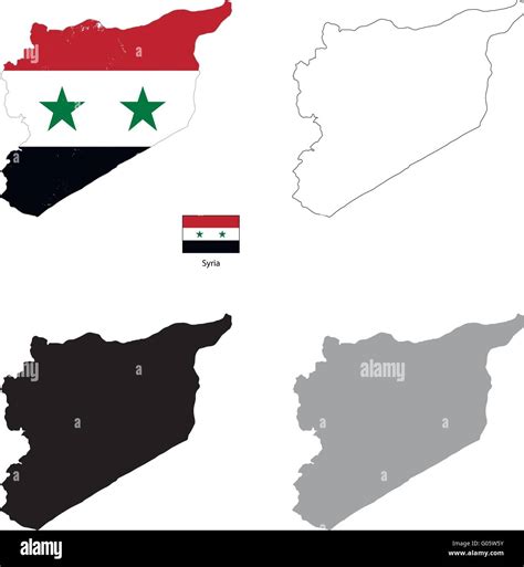 Map Of Syria Stock Vector Images Alamy