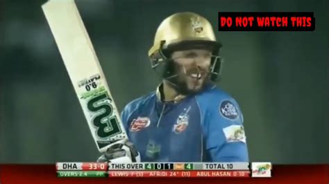 Boom Boom Afridi Batting In Bpl Youtube