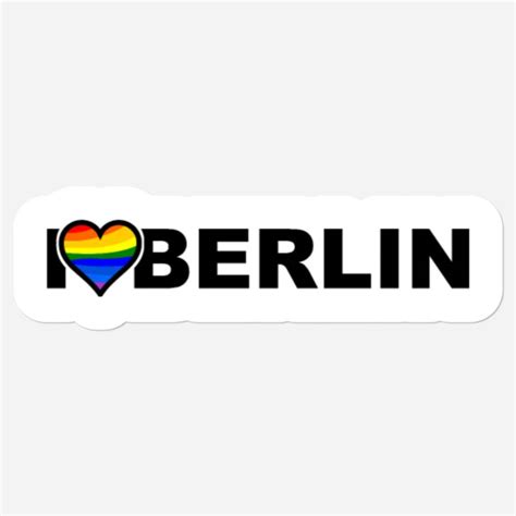I Love Berlin Lgbt Gay Lesbian Csd Rainbow Sold By Erin O Neill