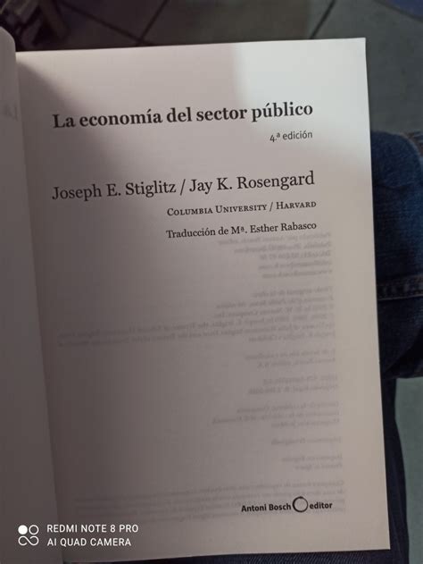 La Economía Del Sector Público Joseph Stiglitz Mercado Libre