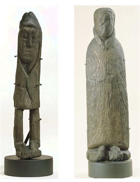 Votive Statues In Wood Discovered At The Sources De La Seine