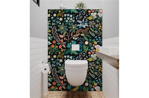 Panneau WC Fleurs Et Couleurs Carrelage Wc Et Toilette