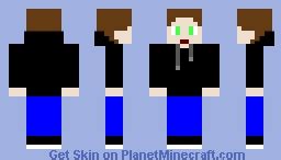 Black Hoodie Boy Minecraft Skin