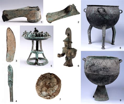 Examples Of Prehistoric Copper Bronze Objects Discovered In The Ili