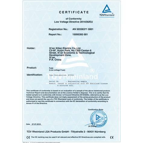 Tuv Ce Certification