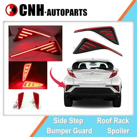 Car Parts Led Rear Bumper Light For Toyota C Hr Red Back