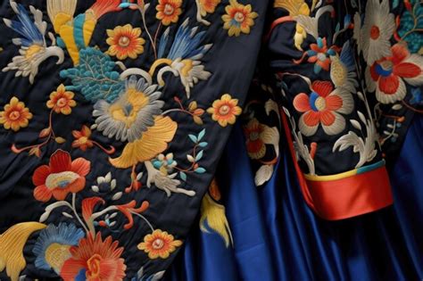 Premium AI Image | Colorful silk fabric rolls for crafting hanboks ...