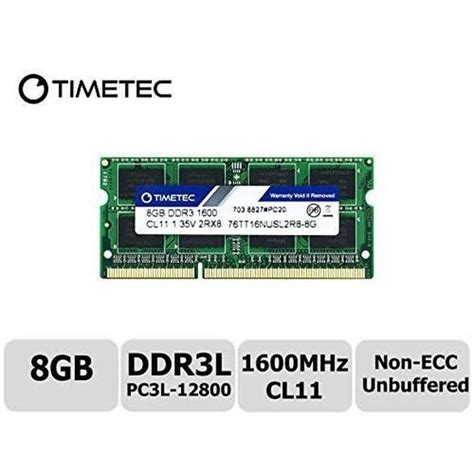 Timetec Hynix IC 8GB DDR3L 1600MHz PC3 12800 Unbuffered Non ECC 1 35V