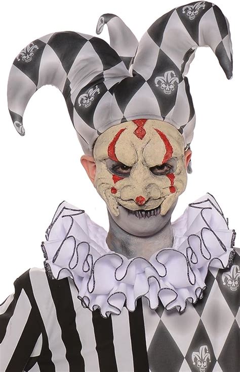 Underwraps Evil Jester Mask Clothing Shoes And Jewelry