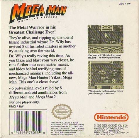 Mega Man Dr Wily S Revenge Cover Or Packaging Material Mobygames