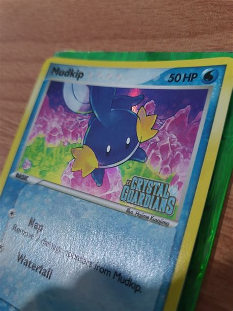 Pokemon Ex Crystal Guardians Reverse Holo Vintage Mudkip Card Hobbies