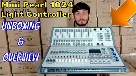 Mini Pearl 1024 DMX Controller DJ Light Mixer Unboxing And Overview