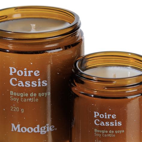 Bougie cire de soya poire cassis 110 g Décors Véronneau