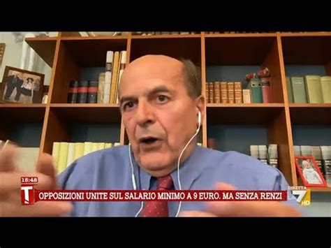 RDC E Salario Minimo Bersani A Valanga Vs Il Governo Renzi Non Mi