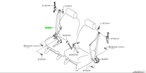 Nissan Fa A Fa A Belt Assembly Tongue