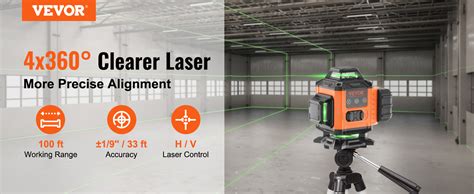 Vevor Niveau Laser M Niveau Laser X Lignes Crois Es Verte