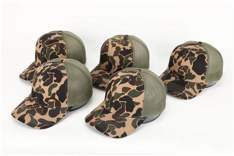 Retro Duck Camolight Green Leather Patch Trucker Hat — Savannah Moss Co