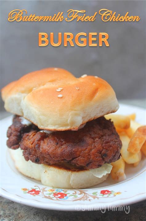 Buttermilk Fried Chicken Burger Recipe - Chicken Burger