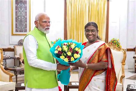 Narendra Modi Prime Minister Narendra Modi Hails President Droupadi