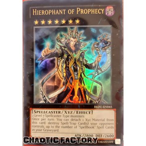 Hierophant Of Prophecy Redu En045 Ultra Rare Unlimited Nm