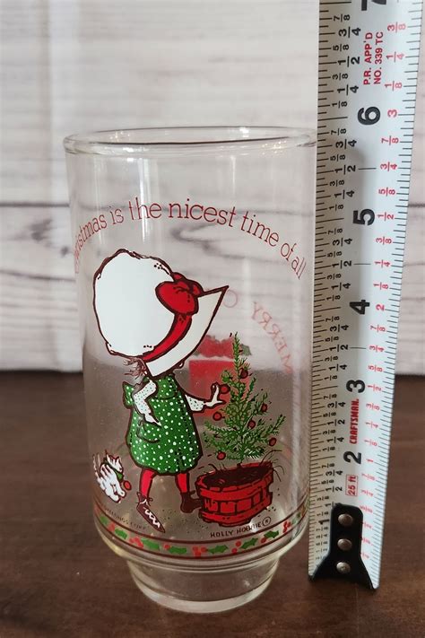 Vintage Coca Cola Holly Hobbie Christmas Drinking Glass Etsy Canada