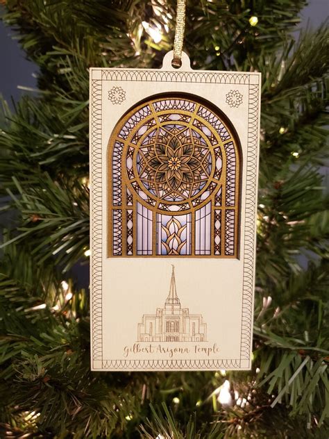 Gilbert Arizona Temple Christmas Ornament Engraved - Etsy