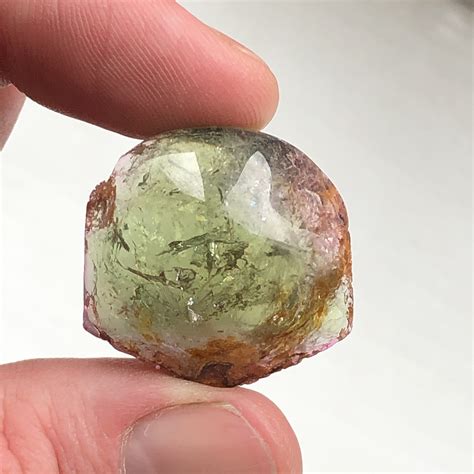 Large Domed Watermelon Tourmaline Slice Brazil 55 Carats Etsy