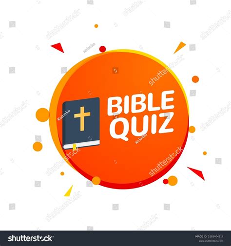 Bible Quiz Game Banner Logo Icon Stock Vector Royalty Free 2192404217