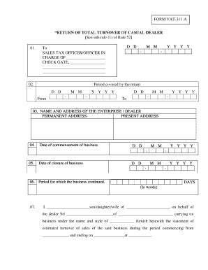 Fillable Online N FORM VAT 311 Adoc Fax Email Print PdfFiller