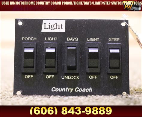 RV Components USED RV MOTORHOME COUNTRY COACH PORCH LIGHT BAYS LIGHT