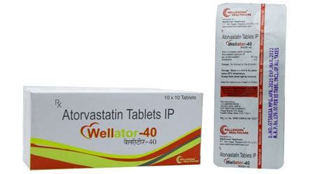 Wellator 40 Atorvastatin 40mg Tablet At Rs 1390box Xtor In Agra Id