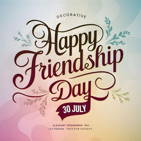 Premium Photo | Happy international friendship day 30 July