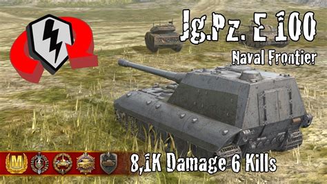 Jagdpanzer E 100 8 1K Damage 6 Kills WoT Blitz Replays YouTube