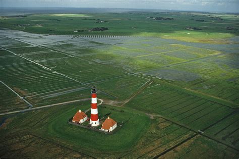 Luftbild Leuchtturm Westerhever Bild Kaufen Lookphotos