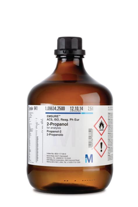 Propanol Emsure Acs Iso Reag Ph Eur For Analysis Supelco Vwr